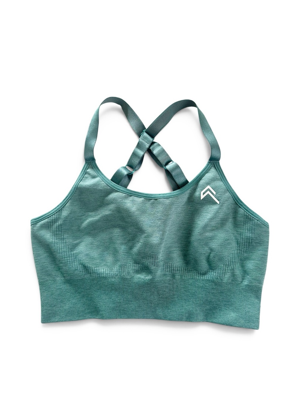 Oner Active Classic Seamless Bralette Mineral Green Marl Sports Bra Size Small